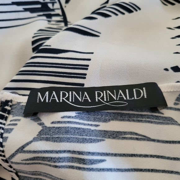 Marina Rinaldi Italy Botanical Print Long Blouse Plus Size 18 - Picture 8 of 9